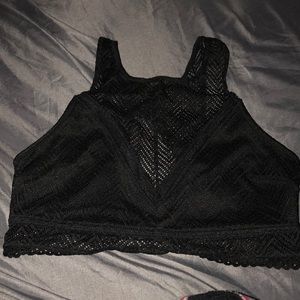 black bralette